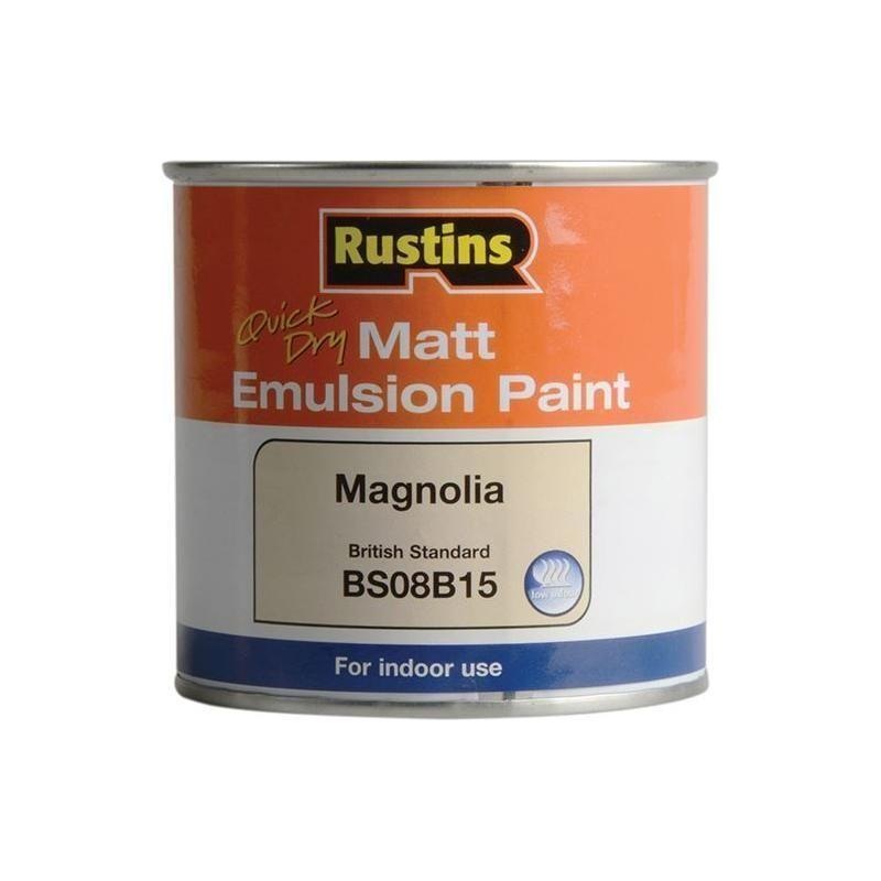 Rustins Quick Dry Matt Emulsion Paint Magnolia 250ml