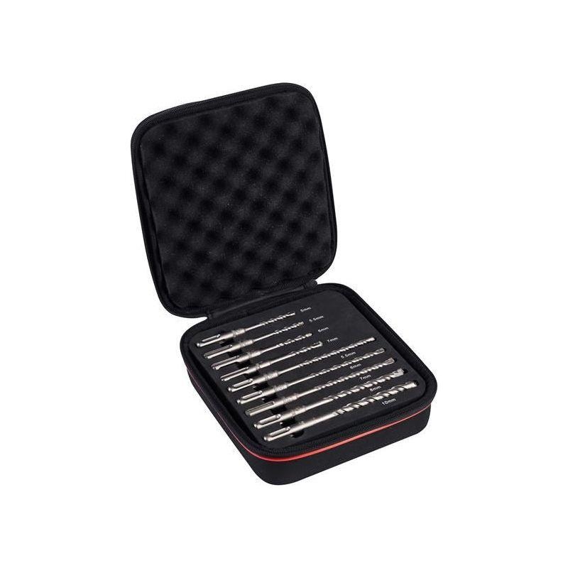 Starrett SDS Plus 2 Point Drill Bit Set, 9 Piece