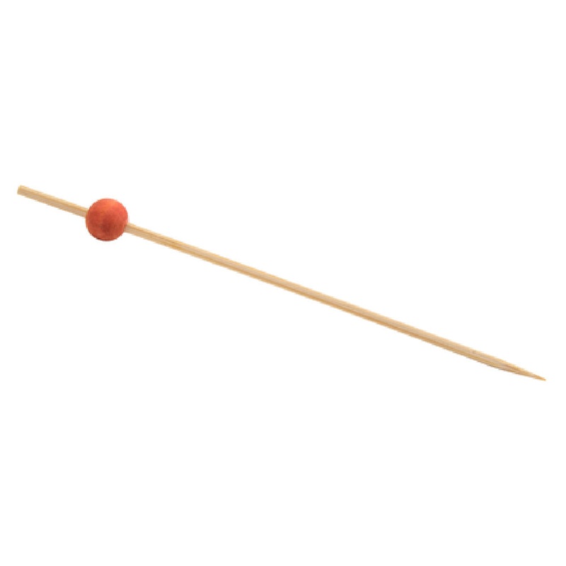 FOH AST014ORB83 Servewise Disposable Picks 4-1/2 Orange Ball On Top