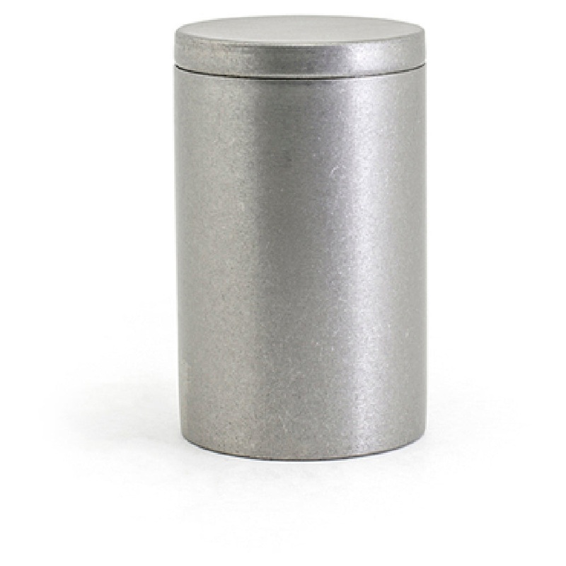 FOH RJR024ANS23 Round Stainless Jar With Lid Antique With Antique Lid Includes One RJR024ANS23-LID Stainless Jar Lid Antique