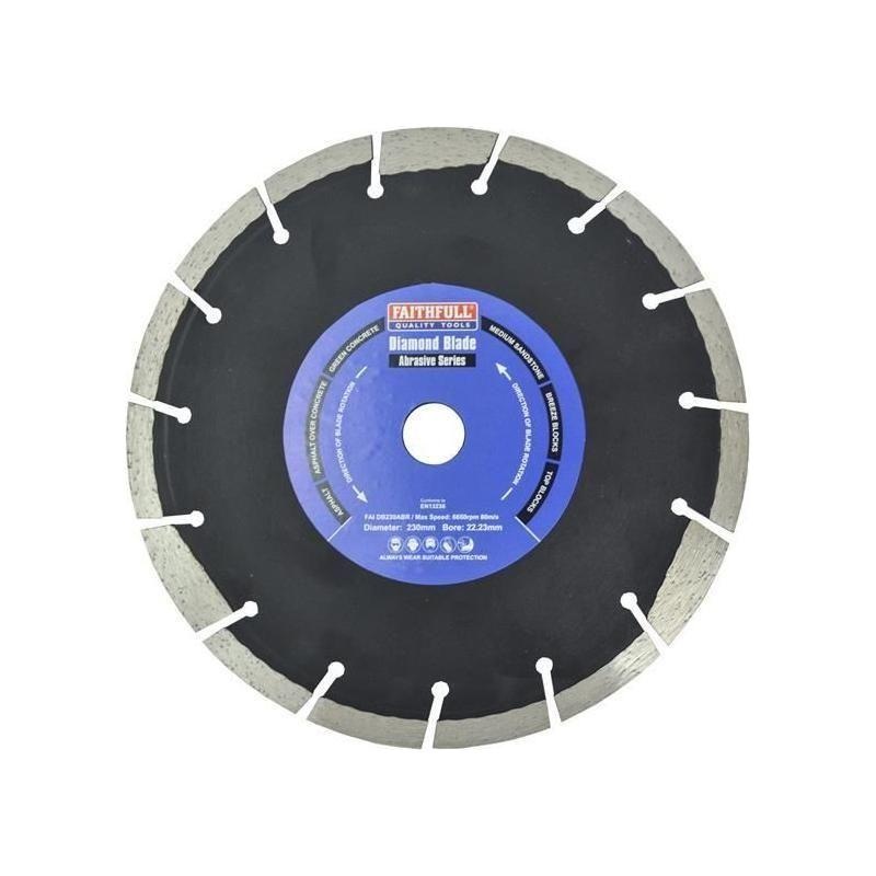 Faithfull Abrasive Diamond Blade 230 x 22.23mm