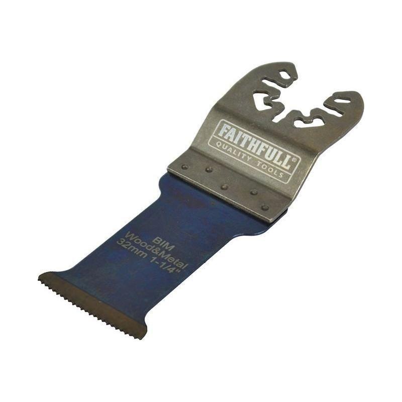 Faithfull Premium Arc Cut Wood & Metal Bi-Metal Blade 32mm