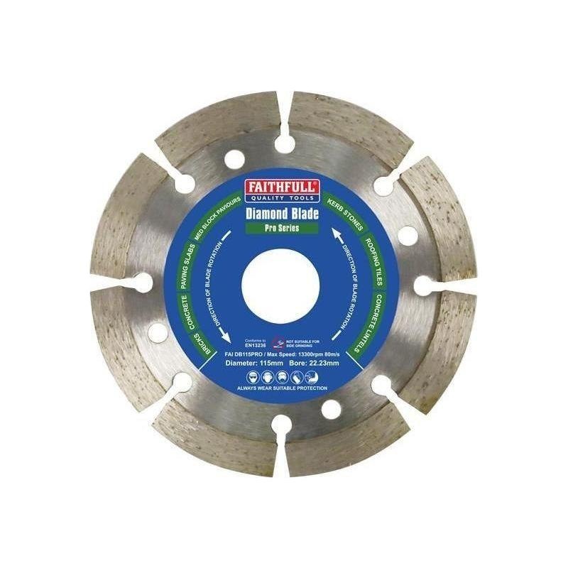 Faithfull Professional Diamond Blade 115 x 22mm