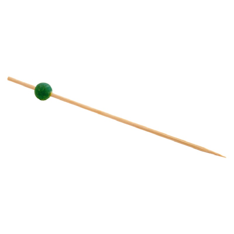 FOH AST014GRB83 Servewise Disposable Picks 4-1/2 Green Ball On Top