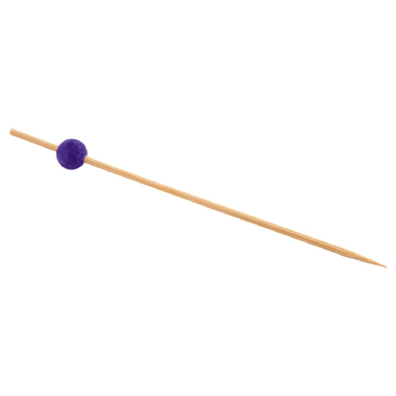 FOH AST014PUB83 Servewise Disposable Picks 4-1/2 Purple Ball On Top