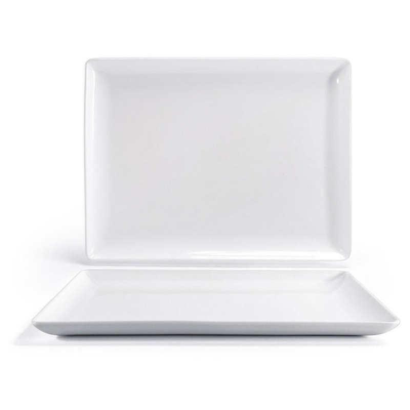 FOH BPT039WHP20 Mod Platter 17 X 13 X 1H Rectangular