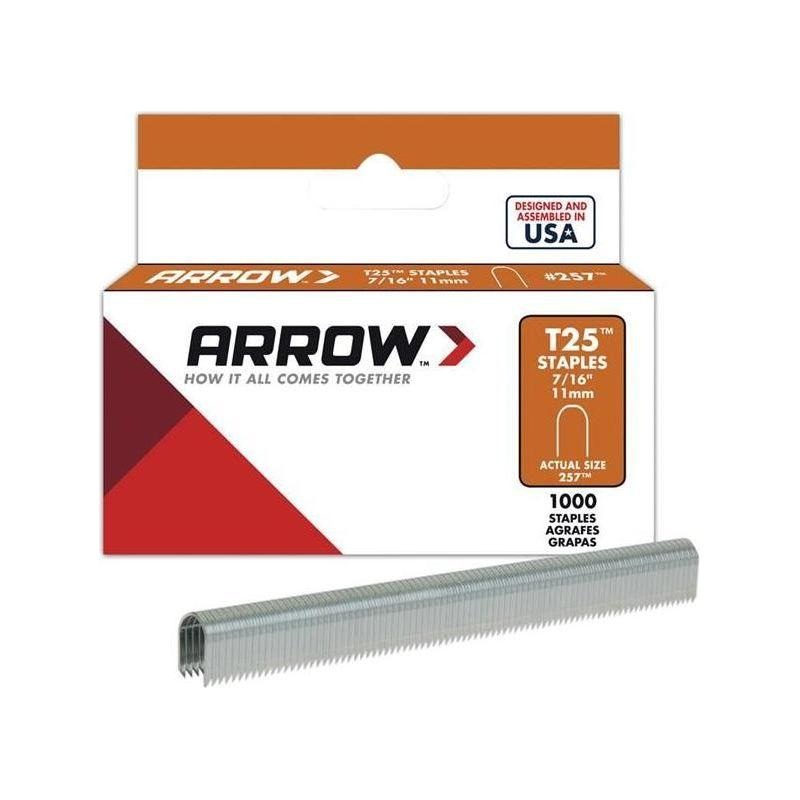 Arrow T25 Staples 11mm (7/16in) (Box 1000)