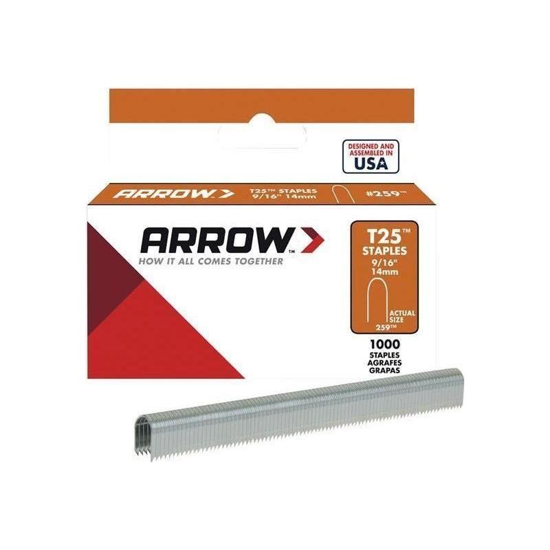 Arrow T25 Staples 14mm (9/16in) (Box 1000)
