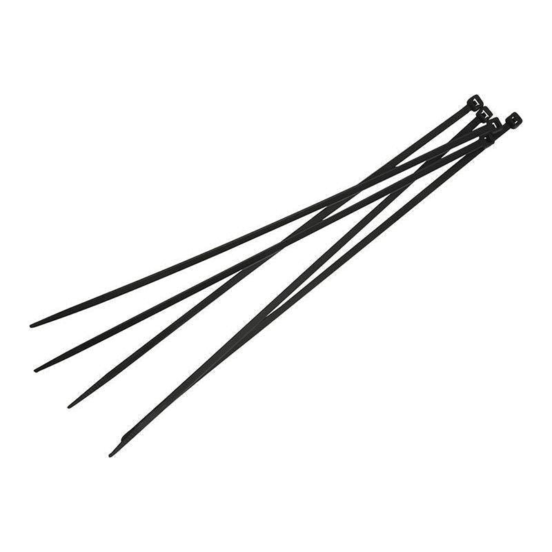 Faithfull Cable Ties Black 4.8 x 300mm (Pack 100)