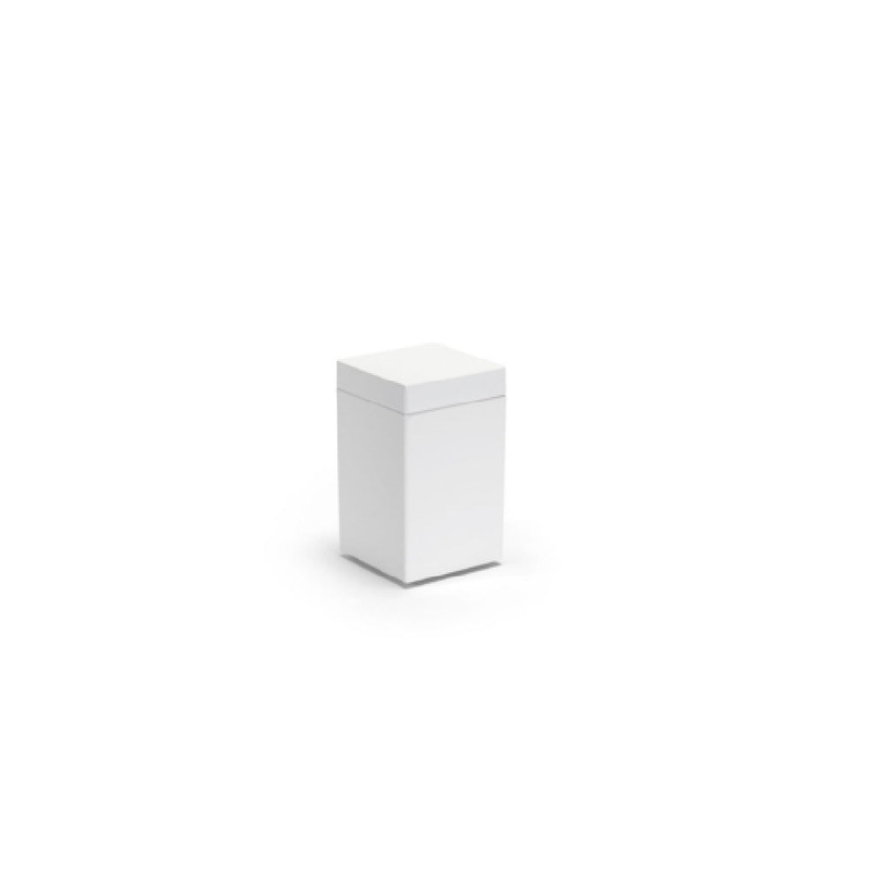FOH RJR018WHT12 Jar 2.5W X 2.5D X 4.25H Square