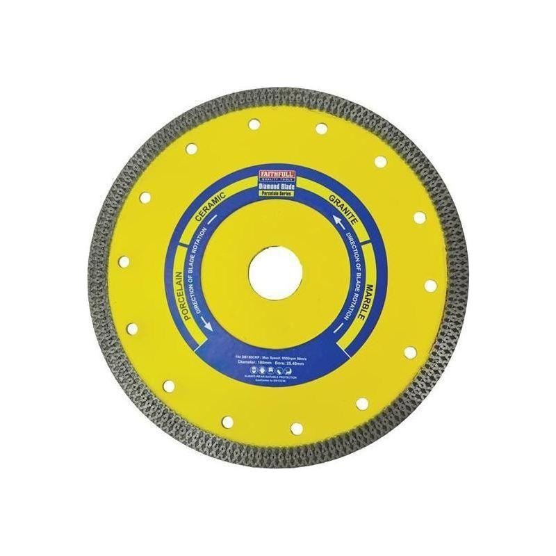 Faithfull Porcelain Diamond Blade 180 x 25.4mm