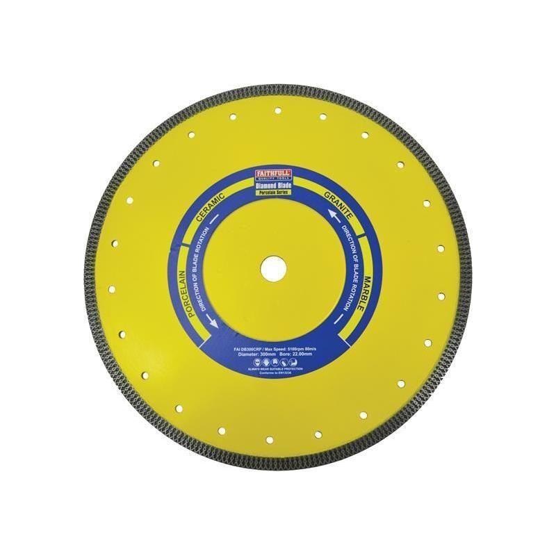 Faithfull Porcelain Diamond Blade 300 x 20mm