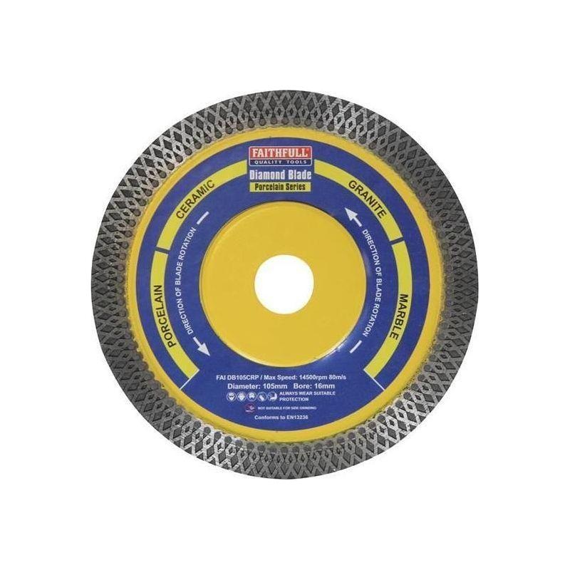 Faithfull PorcelainDiamondBlade105 x 16mm