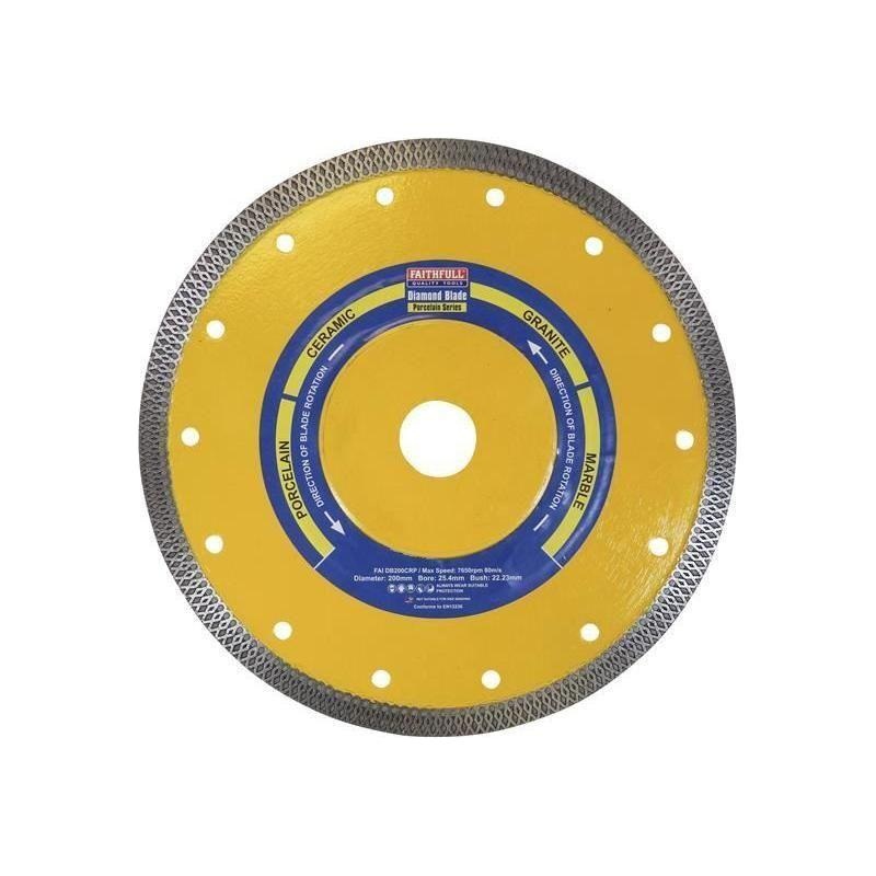 Faithfull PorcelainDiamondBlade200 x 25.4mm