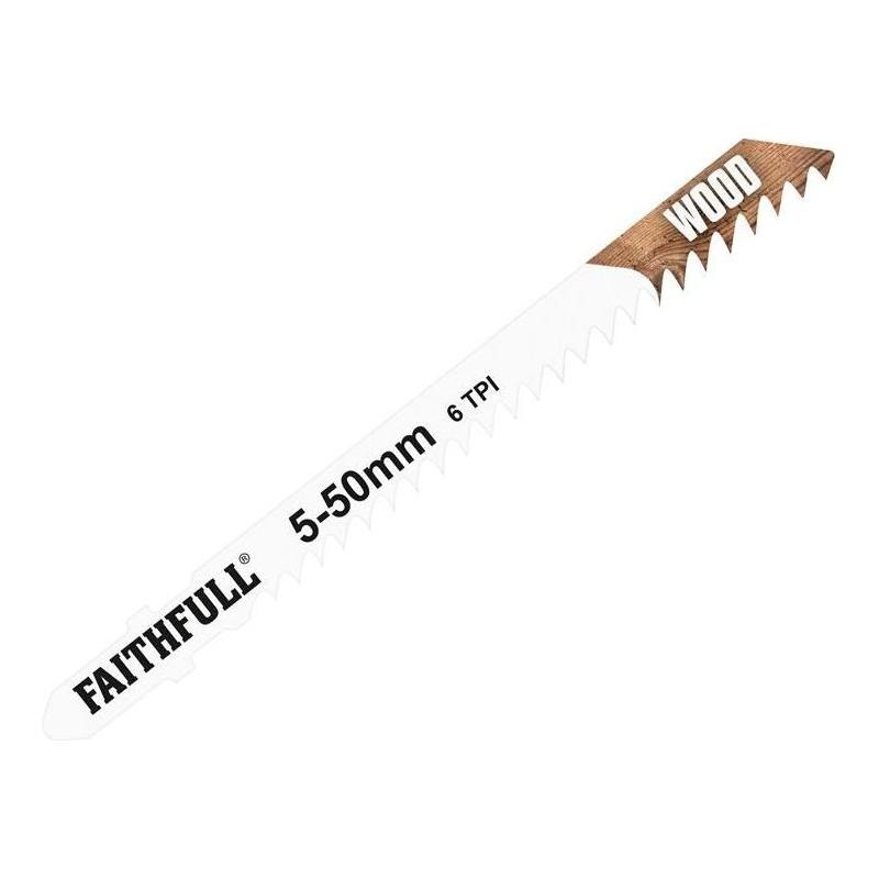 Faithfull Wood Jigsaw Blades Pack of 5 T144D