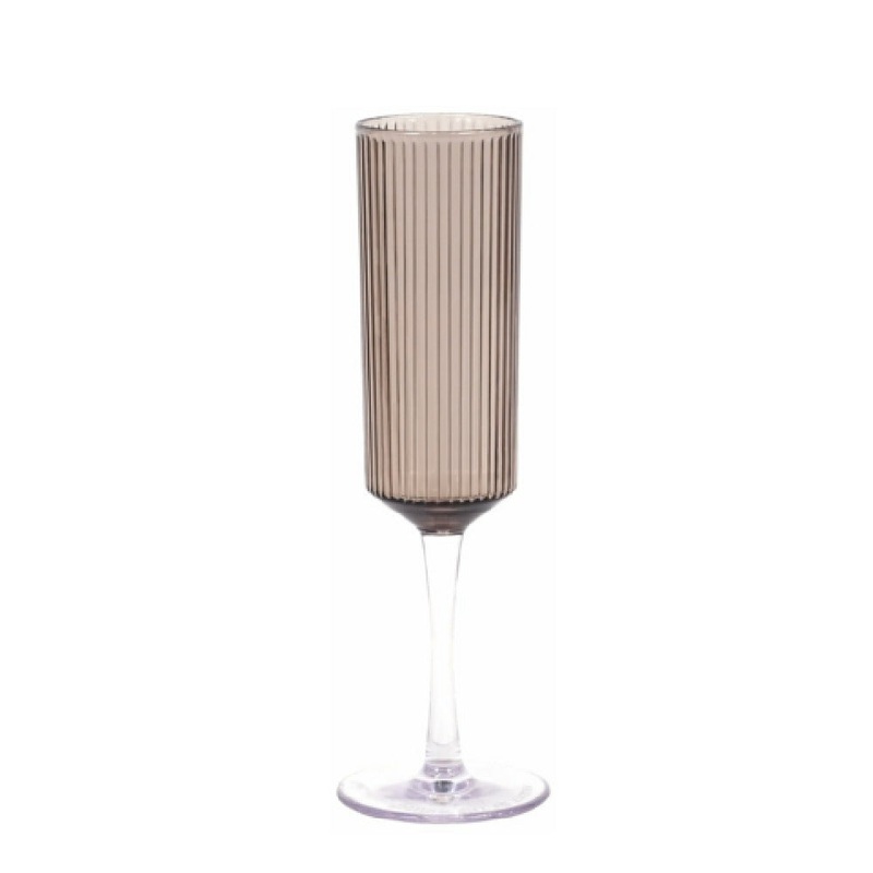 FOH ACH003GYT23 Gatsby Champagne Flute 6oz. Plastic