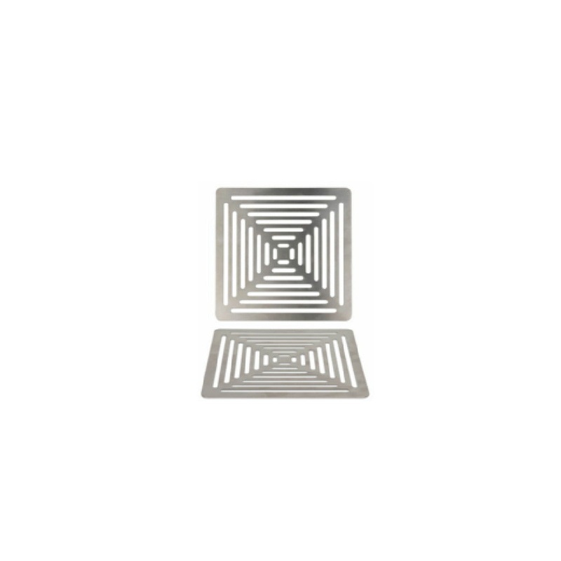 FOH BHO081BSS20 Buffetware Grill Plate 8-1/4 X 8-1/4 X 1/2H Square