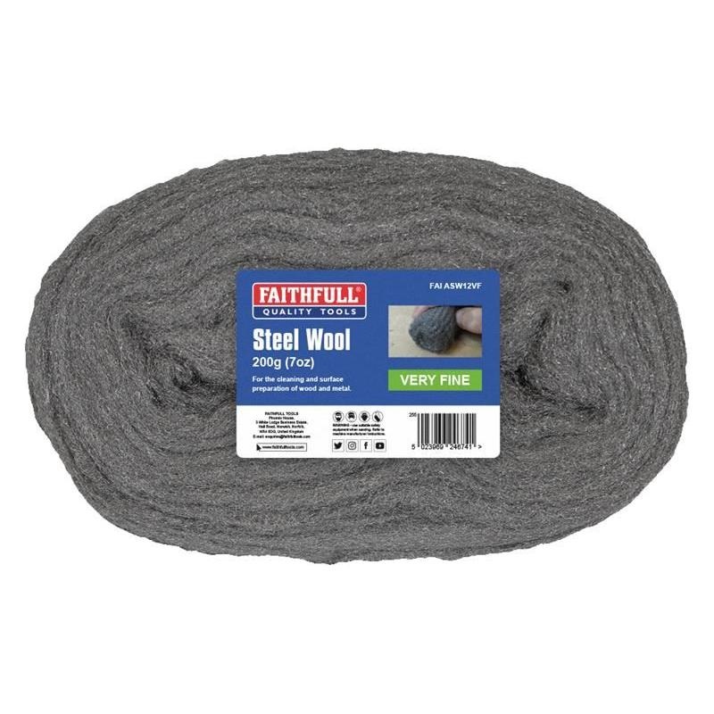 Faithfull Steel Wool Very Fine 200g