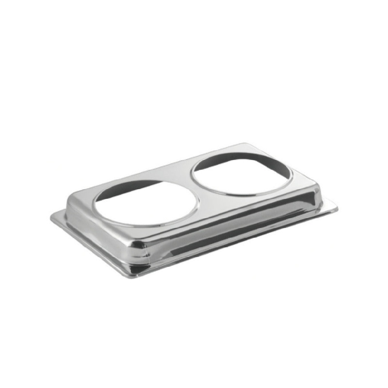 FOH BCH054MSS18 Smart Buffet Ware Soup Station Collar 21 X 13.25 Stainless
