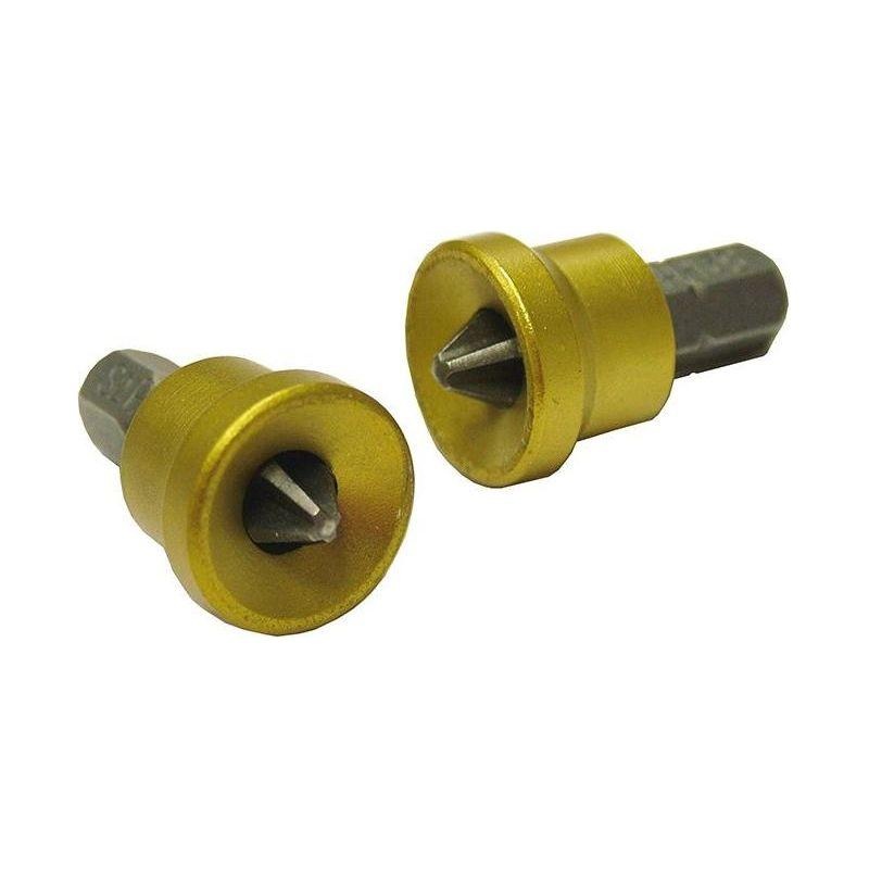 Faithfull Drywall Screwdriver Adaptor + PH2 Bits (2)