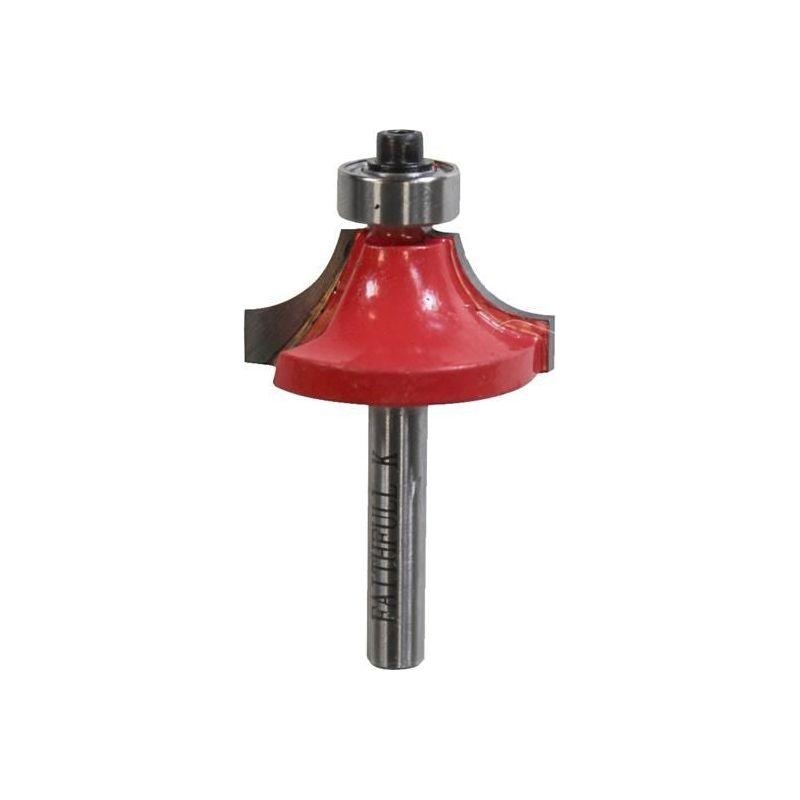 Faithfull Router Bit TCT Rounding Over 15.8mm x 9.5mm 1/4in Shank