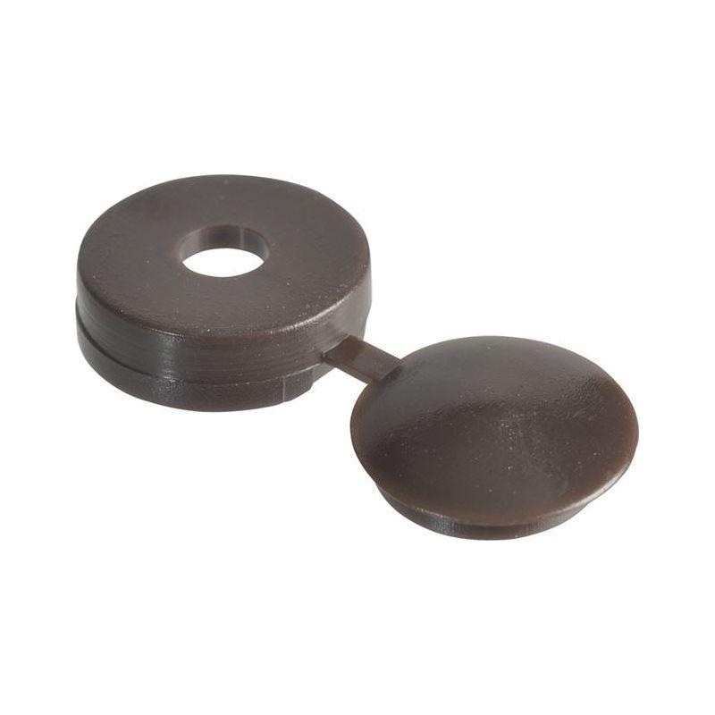 Forgefix Hinged Cover Cap Dark Brown No. 6-8 Bag 100