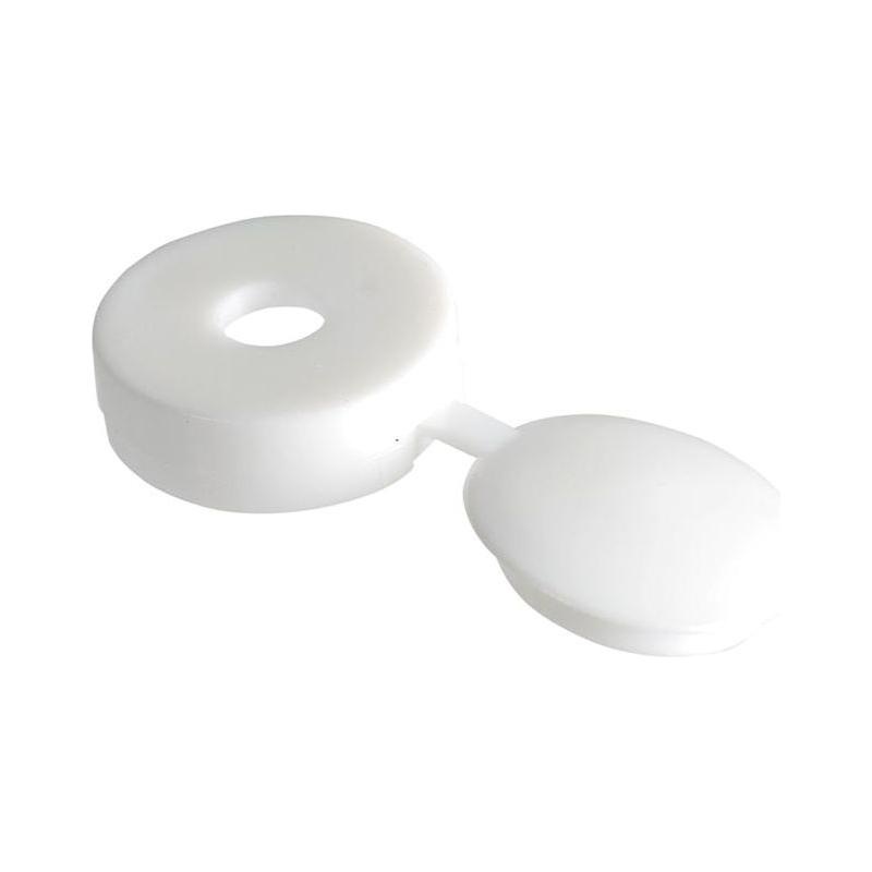 Forgefix Hinged Cover Cap White No. 10-12 Bag 100