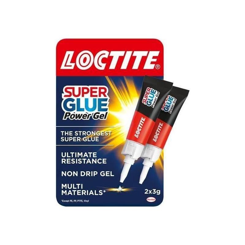 Loctite Super Glue Power Gel Tube 2 x 3g