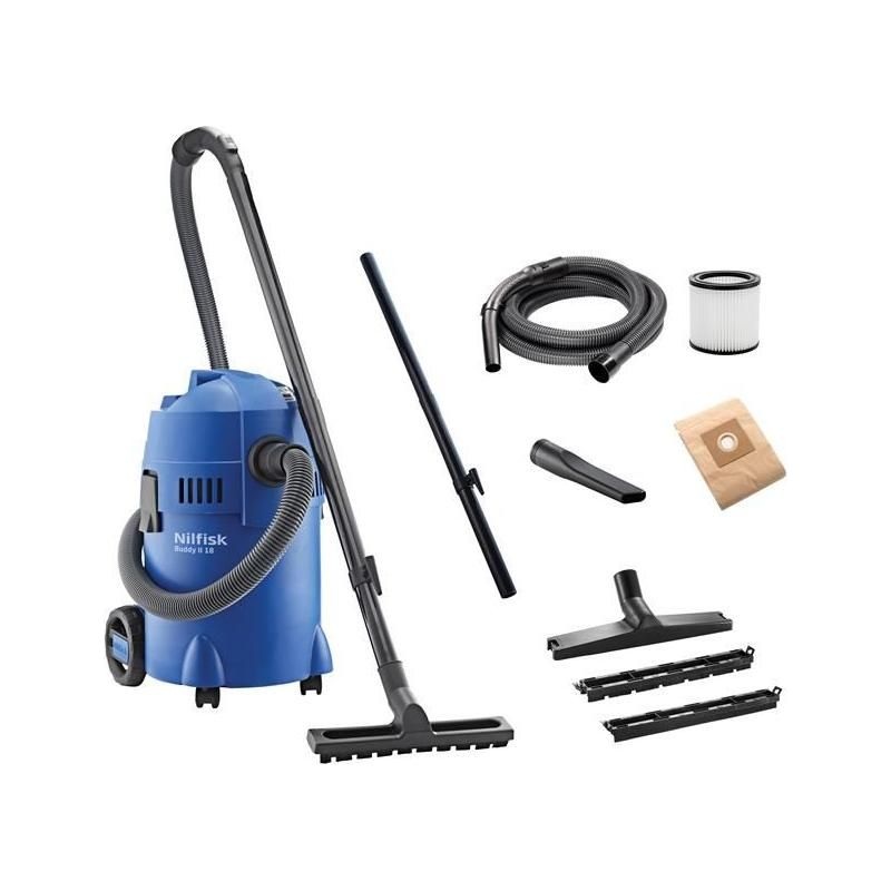 Nilfisk Buddy II Wet & Dry Vacuum & Blow Function 18 litre 1200W 240V