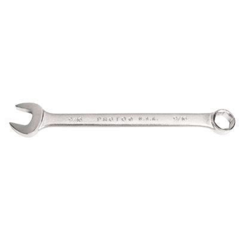 1, 6 Point Combination Wrench, 13 5/16 Length, Chrome Finish
