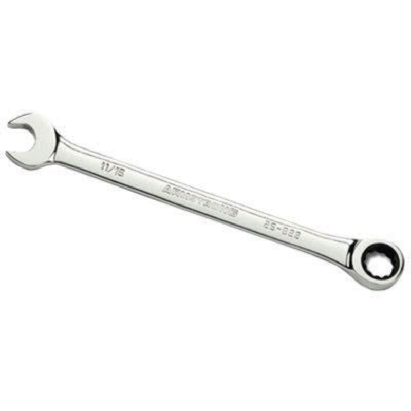 14mm, 12 Point Combination Wrench, 219.2mm Length, Chrome Finish