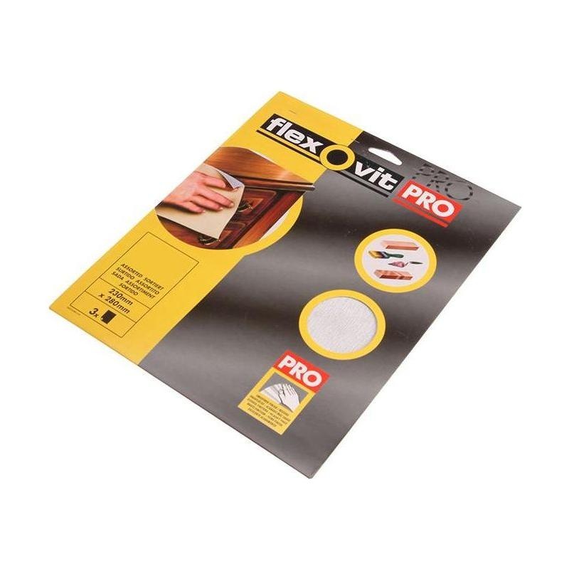 Flexovit Silicon Carbide Finishing Sanding Sheets 230 x 280mm Medium 180G (3)