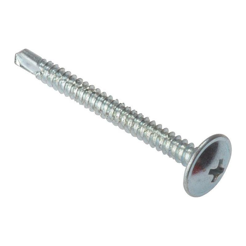 Forgefix Baypole Self-Drill Screw Phillips Wafer Head ZP 4.8 x 100mm Box 100
