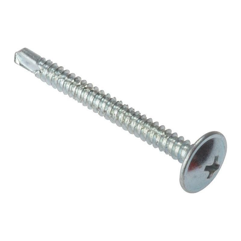 Forgefix Baypole Self-Drill Screw Phillips Wafer Head ZP 4.8 x 50mm Box 100