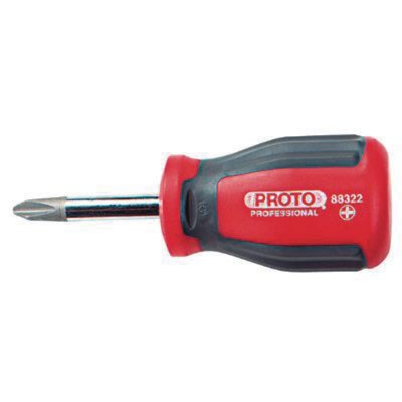 #2 Phillips Stubby Round Shank Screwdriver