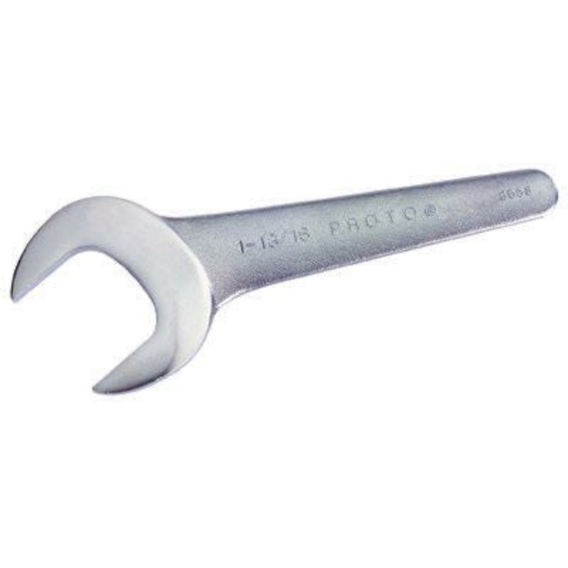 1 1/2 Single Head Open End Wrench, Satin Finish