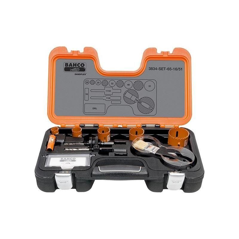 Bahco Professional Holesaw Set 3834 16/51 Sizes: 16-51mm