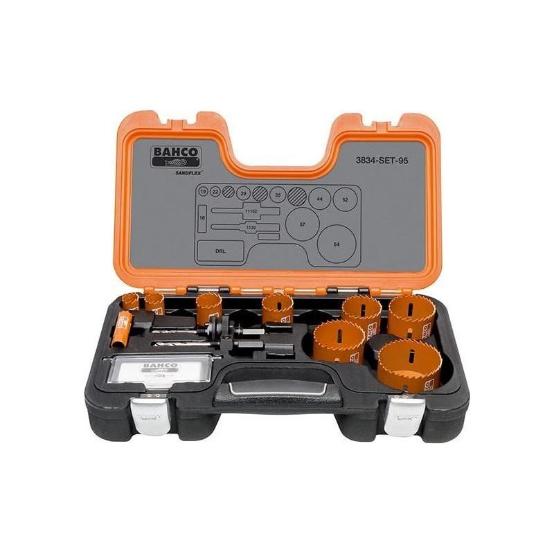 Bahco Professional Holesaw Set 3834-95 Sizes: 16-64mm