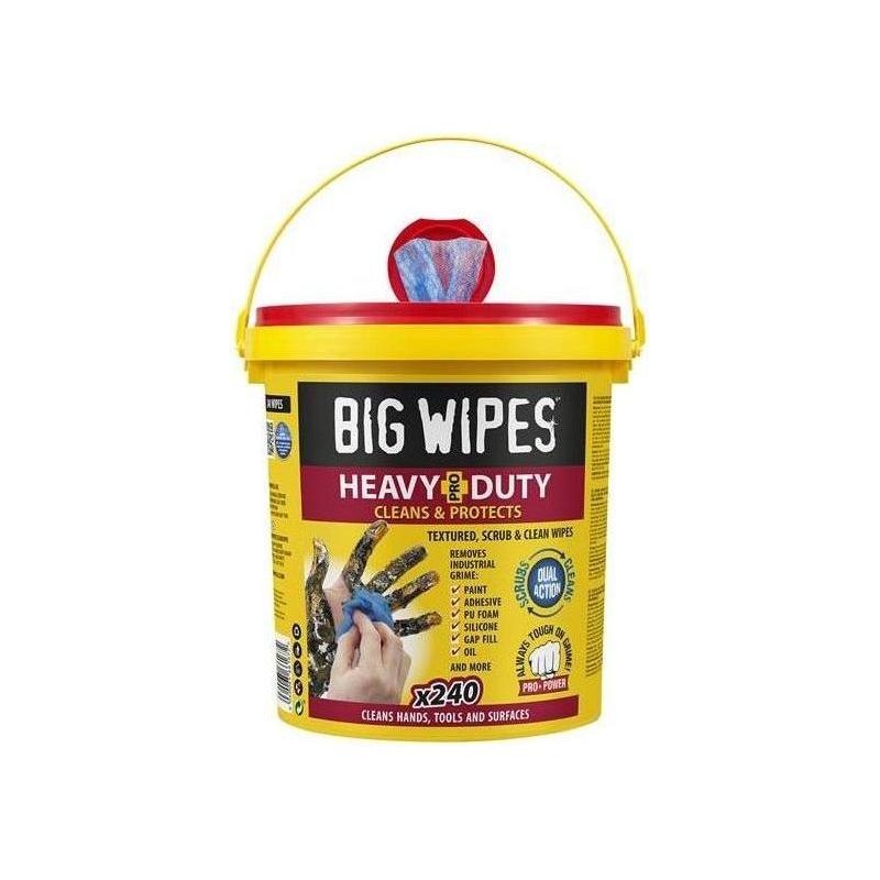 Big Wipes Heavy-Duty Pro+ Antiviral Wipes (Bucket 240)