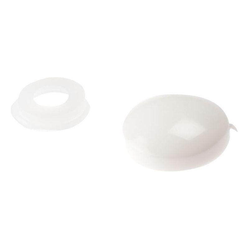 Forgefix Domed Cover Cap White No. 6-8 Bag 25