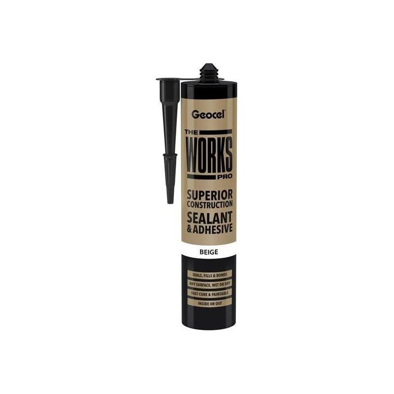 Geocel THE WORKS PRO Sealant & Adhesive Beige 290ml