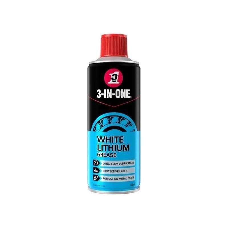3-In-One 3-IN-ONE White Lithium Spray Grease 400ml