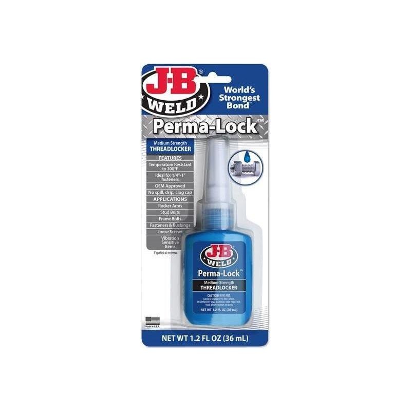 J-B Weld Perma-lock Blue Medium Strength Threadlocker 36ml