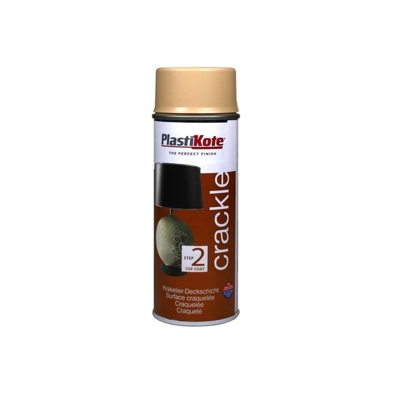 Plastikote Crackle Touch Spray Heritage Gold Top Coat 400ml