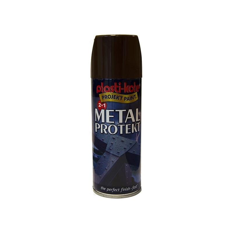 Plastikote Metal Protekt Spray Brown 400ml