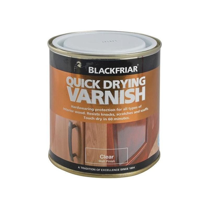Blackfriar Quick Drying Duratough Interior Varnish Clear Matt 250ml