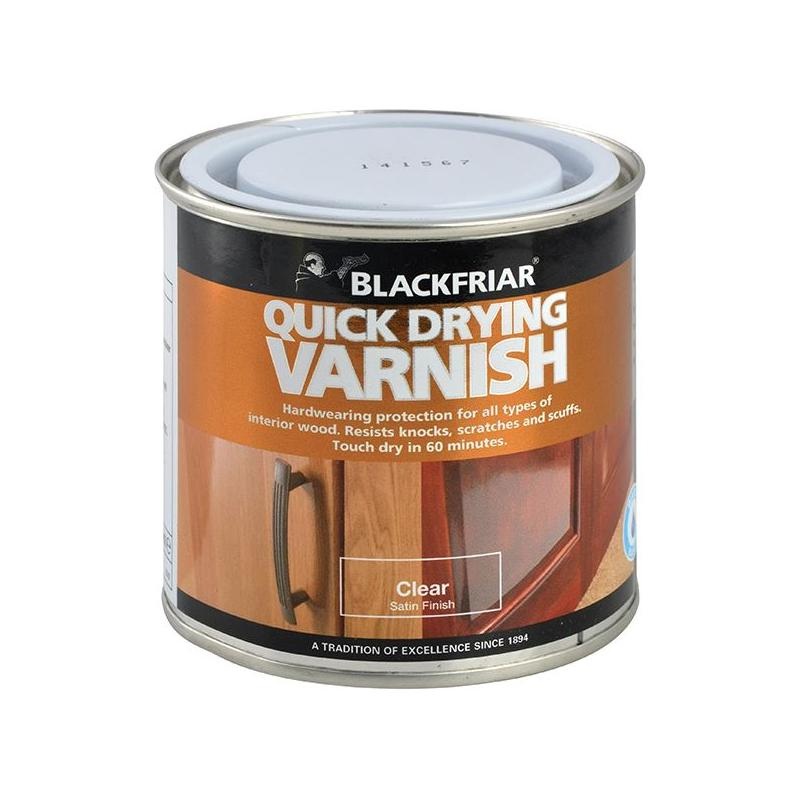 Blackfriar Quick Drying Duratough Interior Varnish Clear Satin 500ml