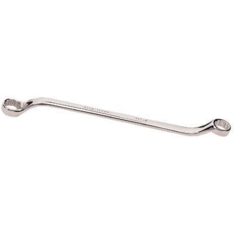 1 1/16 x 1 1/8 Box Wrench, 45 Offset, 17 Length, Chrome