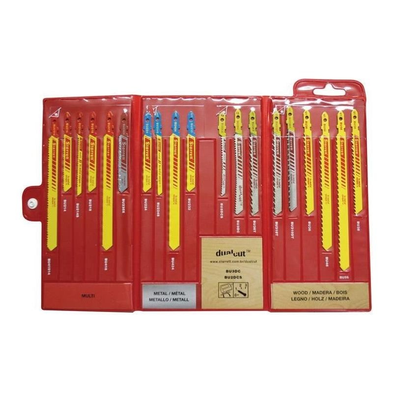 Starrett BU4 Jigsaw Blade Assortment Pack, 19 Piece