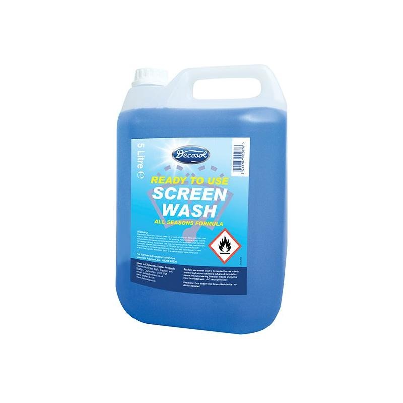 Decosol Ready Mixed Screenwash All Seasons Formula 5 litre
